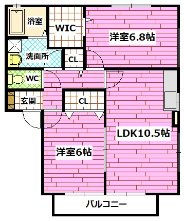 ハイツ谷中Ⅰの間取り
