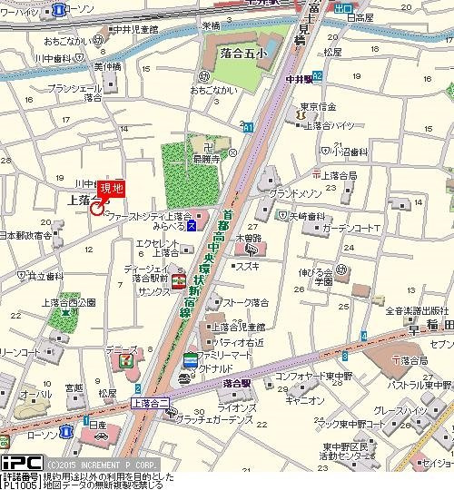 スカイコート新宿落合第５の地図