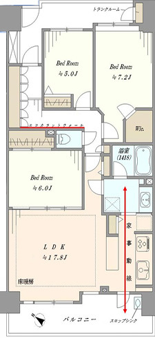 東京アクアージュの間取り