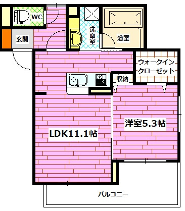 アヴニールの間取り