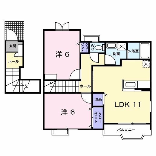【間取り】 | ソレーユ上曽根Ａ