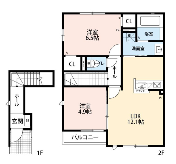 【間取り】 | パストラル沼２