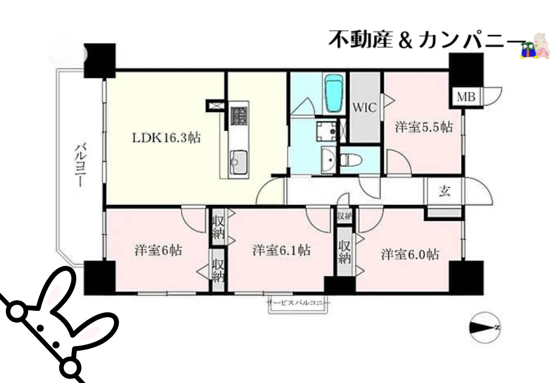 アルファスマート古三津の間取り