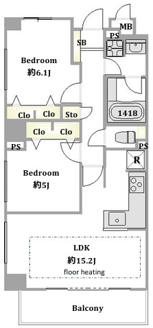 藤和シティホームズ根津の間取り
