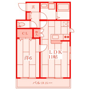 横浜市南区共進町３丁目のアパートの間取り
