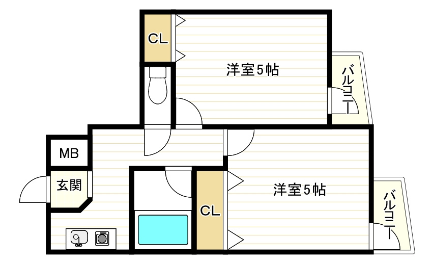 トーシンレジデンス此花の間取り