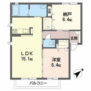 シャーメゾン昭栄の間取り