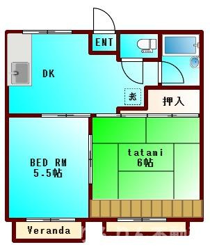 【間取り】 | ハイツ森A・B