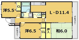 【間取り】 | ベルヴィ能見台Ａ棟