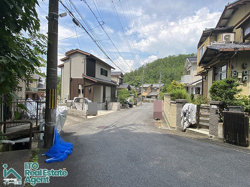 岩倉長谷町 土地の前面道路含む現地写真