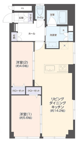 市ヶ谷ホワイトレジデンスの間取り