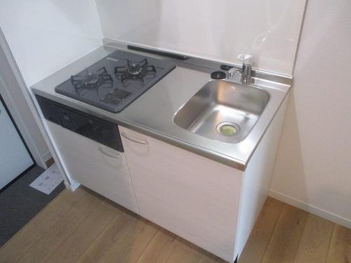 Classy蘇我のキッチン|コンパクトなキッチンで掃除もラクラク