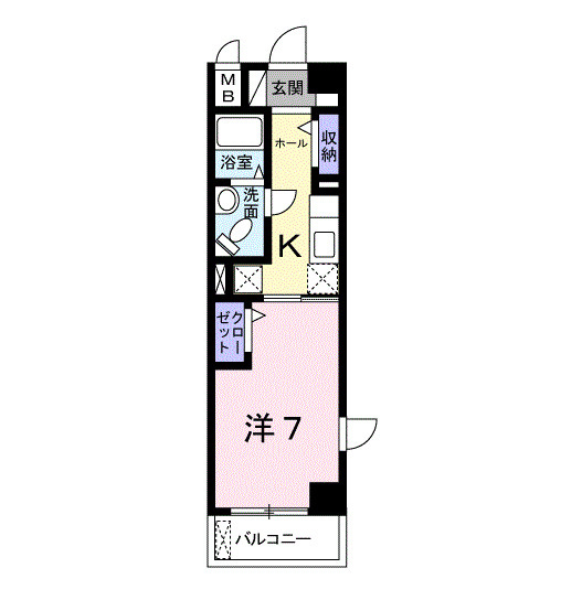 クラール　ハイレンの間取り