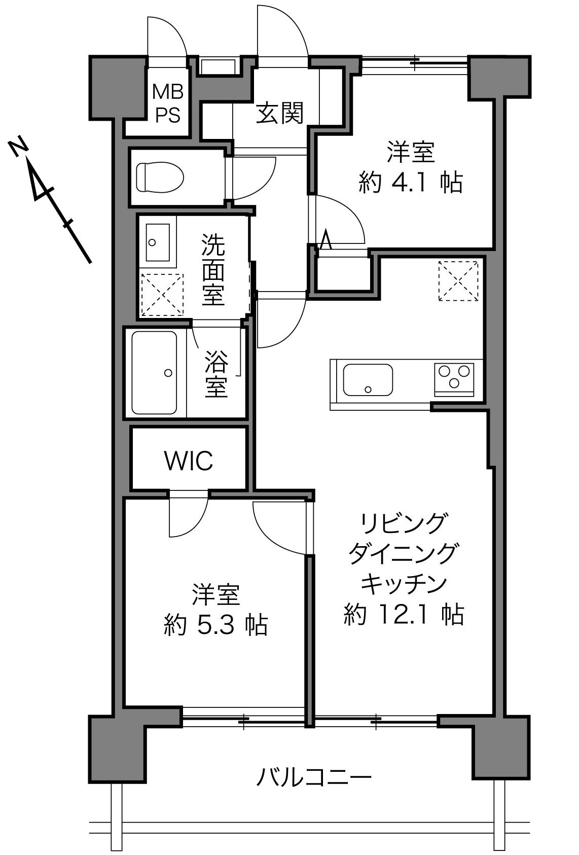 東陽町ハイホームA棟の間取り|10階部分・南西向きにつきまして日当たり・通風・眺望良好。2024年10月にリノベーションをしたお部屋ですので室内は大変きれいな状態です。