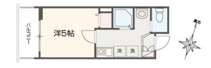 MELLAS武蔵浦和の間取り