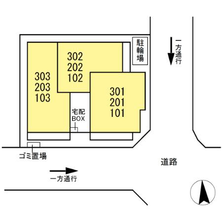 セレスティア藤江町の区画図