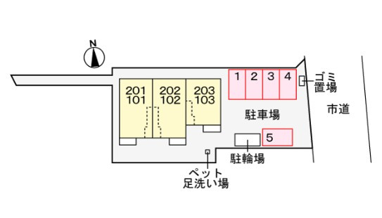 ダイアンサス　ガーデンの区画図