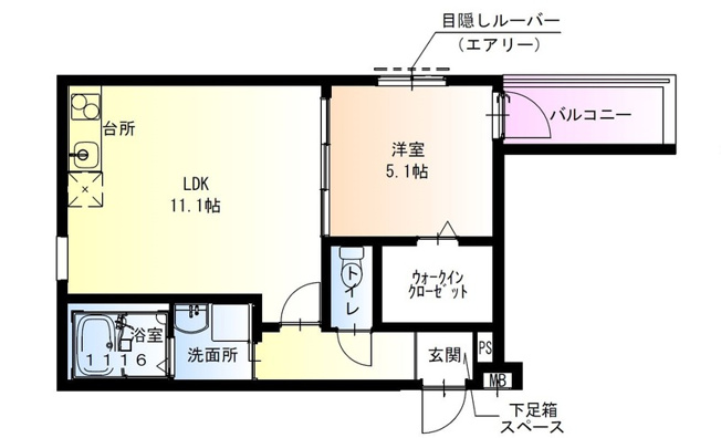 【間取り】 | フジパレス堺大浜公園Ⅱ番館 