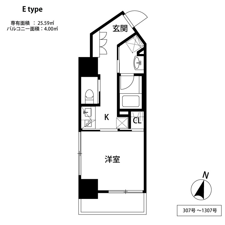 THE天神シティの間取り