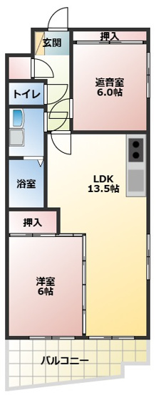 【間取り】 | アダージョ住吉