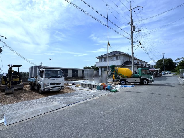 明石市魚住町金ケ崎新築戸建２号棟の前面道路含む現地写真|2026年7月13日撮影