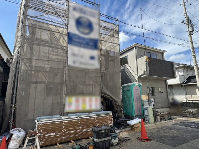 明石市魚住町金ケ崎新築戸建２号棟の前面道路含む現地写真|2026年7月13日撮影