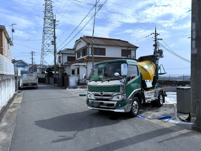 明石市魚住町金ケ崎新築戸建２号棟の前面道路含む現地写真|2026年7月13日撮影