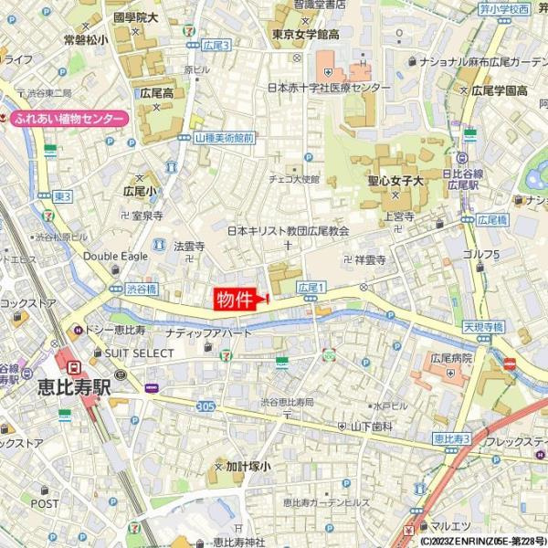 広尾Ｑｕａｒｔｏの地図