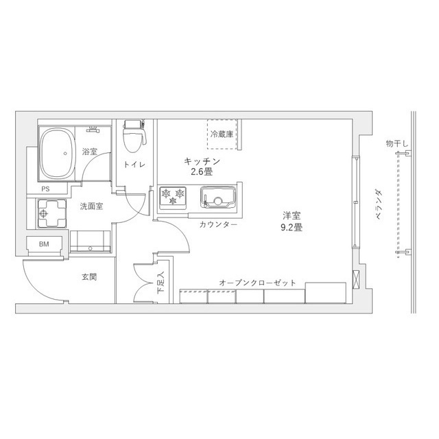レジデンス新蒲田スクエアの間取り