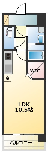 熊本市中央区新町３丁目の賃貸マンションの間取り