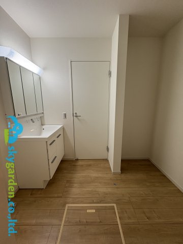 藤沢市片瀬４期　未入居戸建　全３棟３号棟の脱衣所
