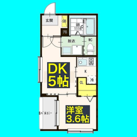 フェリーチェ長筬の間取り