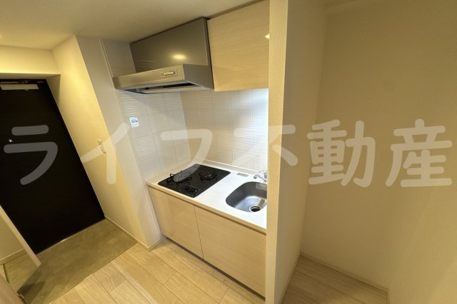 S-RESIDENCE高井田Centralのキッチン|コンパクトなキッチンで掃除もラクラク