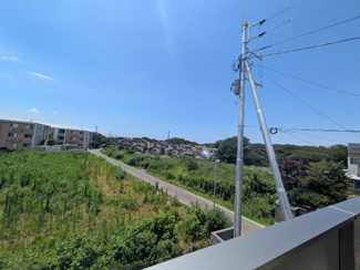 バルコニーから見える景色です！
