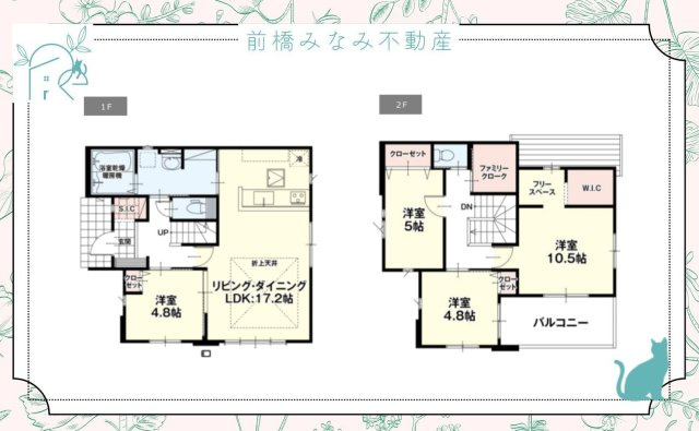 【新築】前橋市上新田町2期　限定１棟　リガーレ　新築建売の間取り
