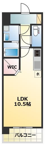 熊本市中央区新町３丁目の賃貸マンションの間取り
