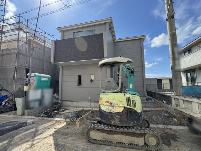 明石市魚住町金ケ崎新築戸建１号棟の前面道路含む現地写真|2026年09月20日撮影
