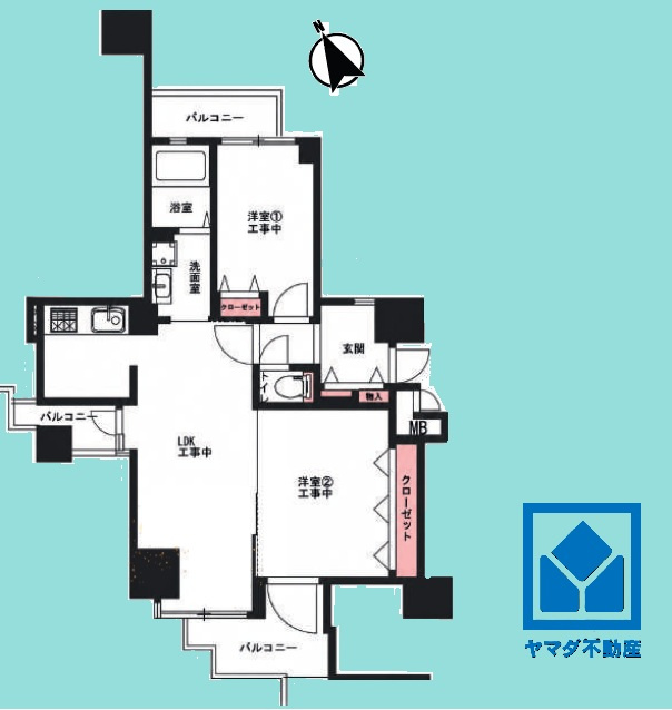 ベルソネール杭瀬の間取り