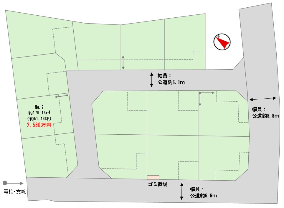 山武市島C区／建築条件付き売地の区画図