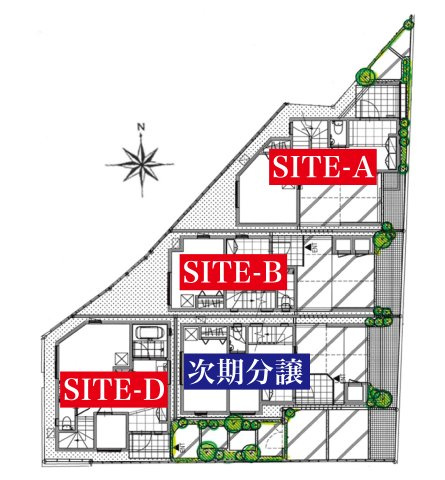 鶴見区元宮1丁目（新築戸建全4棟D号棟）【駅徒歩7分/ウォークインクローゼット】の区画図