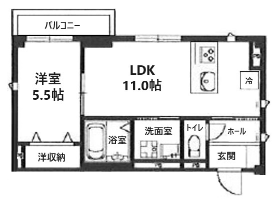 ラシーネ中里の間取り