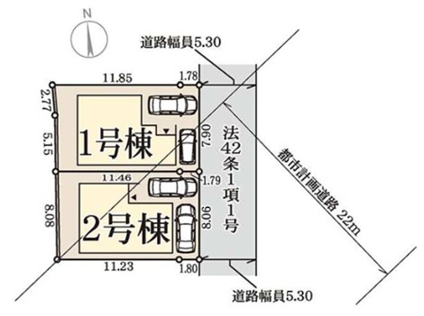 明石市魚住町金ヶ崎の区画図