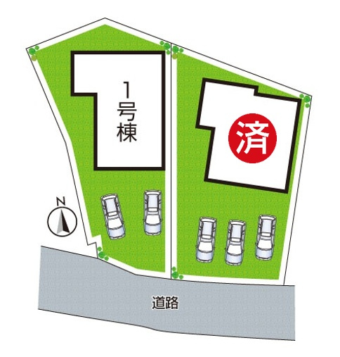 明石市魚住町中尾　第2期　新築一戸建ての区画図|全２区画