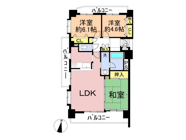 ライオンズマンション東島の間取り