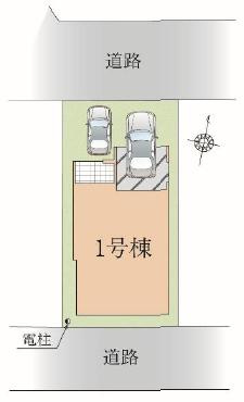 越谷市恩間9期　新築一戸建ての区画図