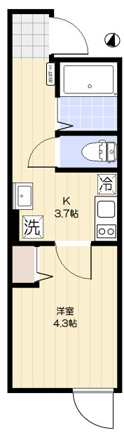 Ｖｉｌｌｅ−Ｐｒａｄｏ北小岩の間取り