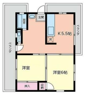 薫ビルの間取り|間取りです。