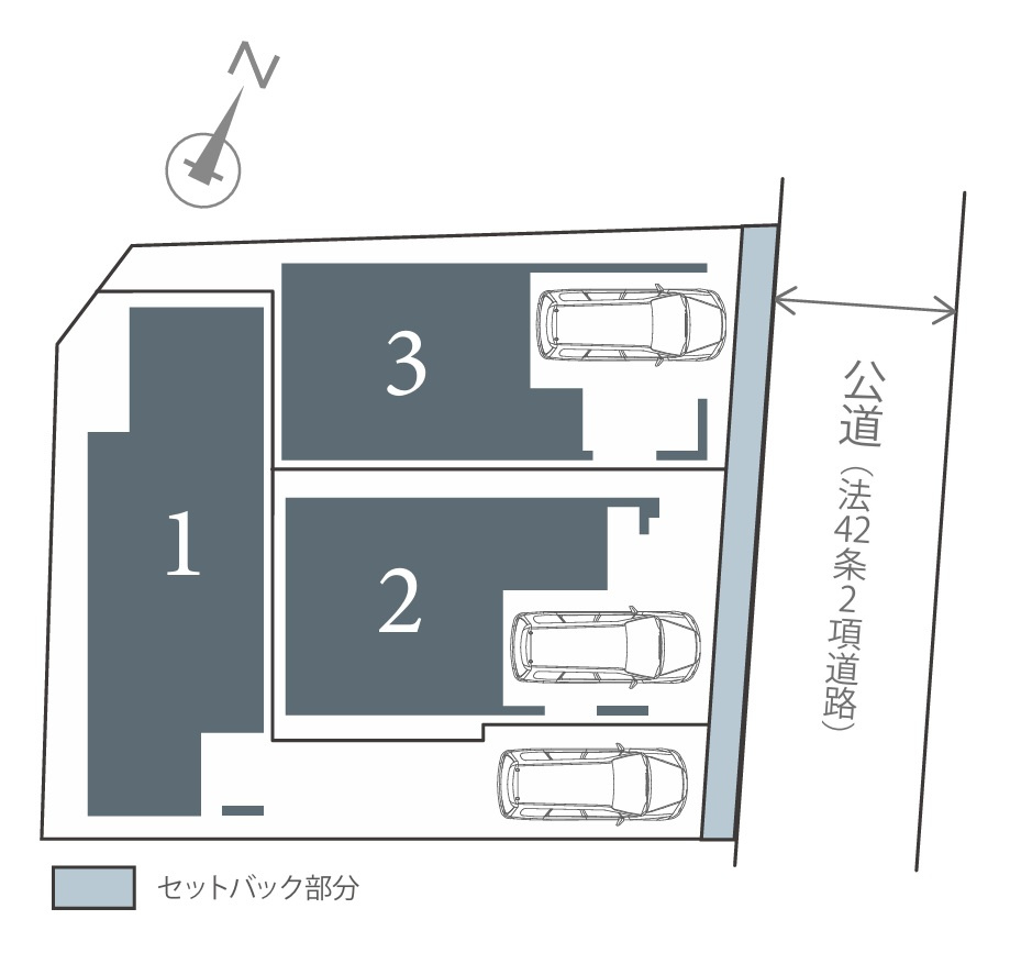 川崎市高津区下作延　3号棟の区画図