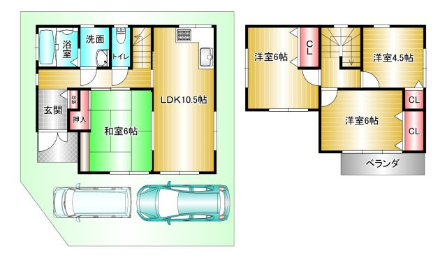 和歌山市古屋の間取り