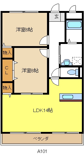 徳重セントラルビルの間取り